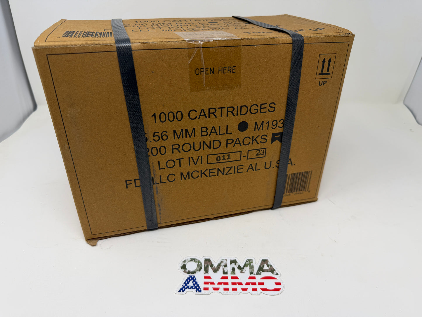 FDI M193 5.56 55gr 1000 rnd case with 5 200rn battle packs inside
