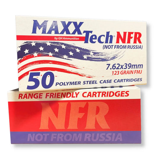 Maxx Tech 7.62x39 123gr FMJ 600rnd case