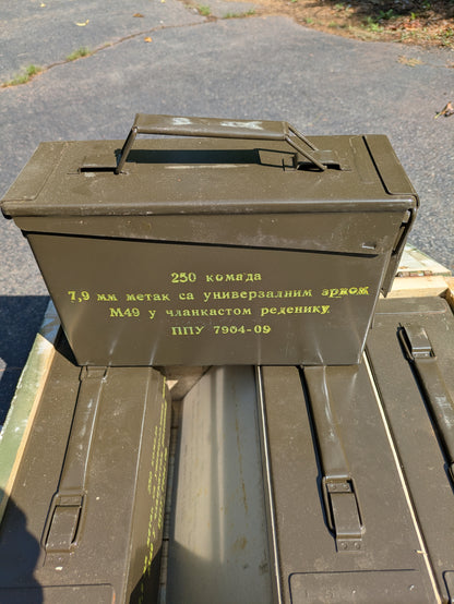 Yugo 8mm Mauser M49 1000 RND Crate linked for 1919 MG