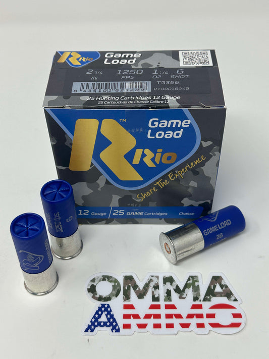 Game Load 36, 12ga 2 3/4, #6, 1 1/4oz