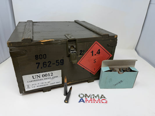 7.62x54R 148gr 800rnd Crate