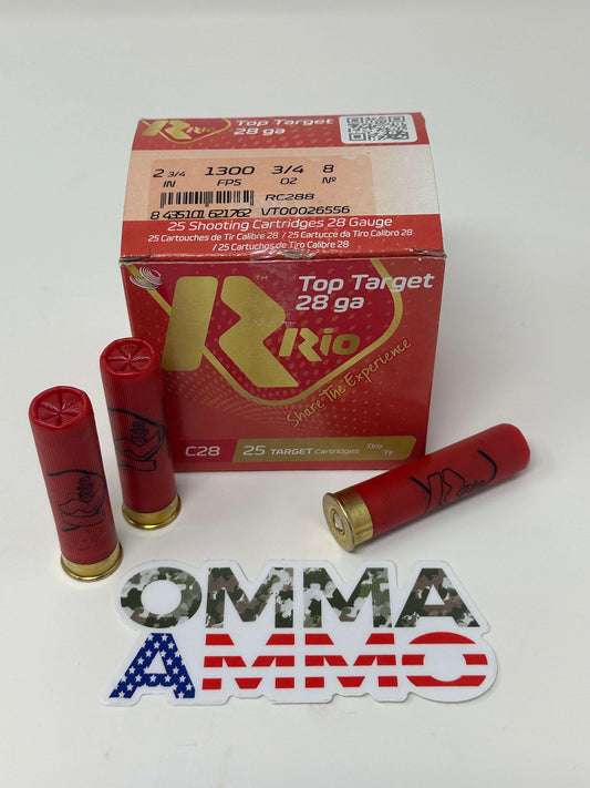 Top Target 28ga 2 3/4" 3/4oz #8